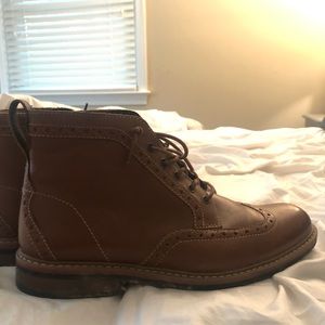 clarks wingtip boots